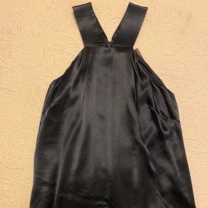 Banana Republic navy blue satin tunic